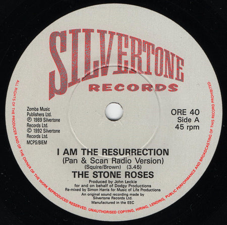 The Stone Roses : I Am The Resurrection (7", Single)