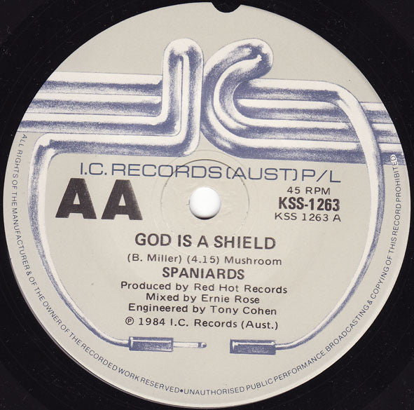 Spaniards : God Is A Shield (7", Single)