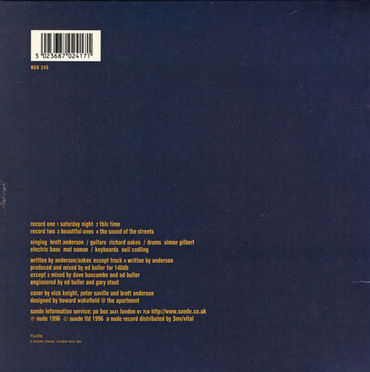 Suede : Saturday Night / Beautiful Ones (2x7", Single, Ltd)