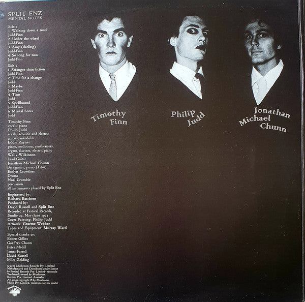 Split Enz : Mental Notes (LP, Album, Gat)