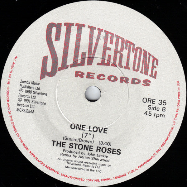 The Stone Roses : Waterfall (7", Single)