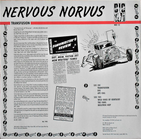 Nervous Norvus : Transfusion (12", Comp, Mono)