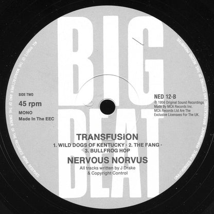 Nervous Norvus : Transfusion (12", Comp, Mono)