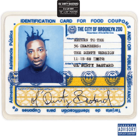 OL' DIRTY BASTARD - Return To The 36 Chambers: Dirty Version Vinyl - JWrayRecords