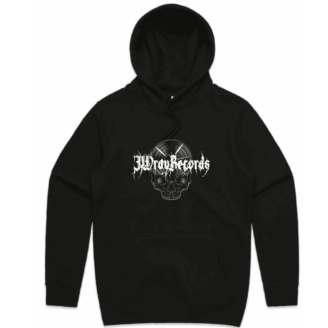 JWrayRecords Official Vinyl Skull Hoodie - JWrayRecords