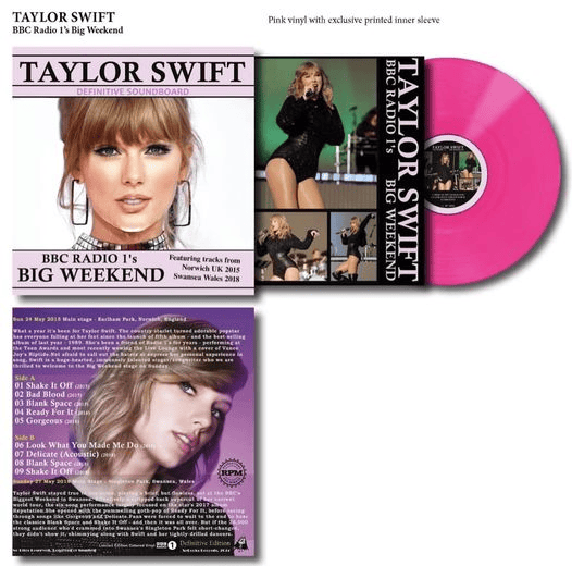 TAYLOR SWIFT - BBC Radio 1's Big Weekend Unofficial Vinyl - JWrayRecords