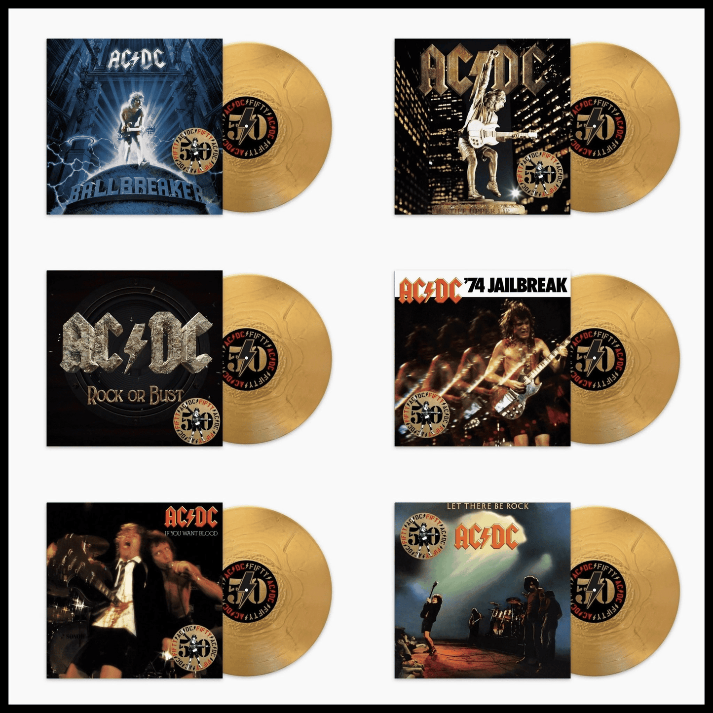 AC/DC - Gold Record Batch 2 Bundle Vinyl - JWrayRecords