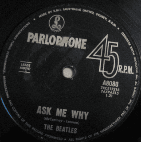 THE BEATLES - Please Please Me / Ask Me Why (VG/GEN) 7" Single Vinyl