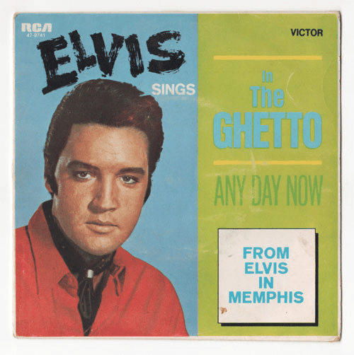 ELVIS PRESLEY - In The Ghetto / Any Day Now (VG+/VG+) 7" Single Vinyl