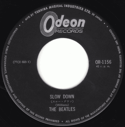 THE BEATLES - Matchbox/Slow Down 7" Single (G+/GEN) Vinyl