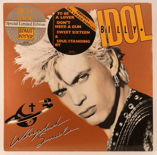 BILLY IDOL - Whiplash Smile (VG+/G+) Vinyl