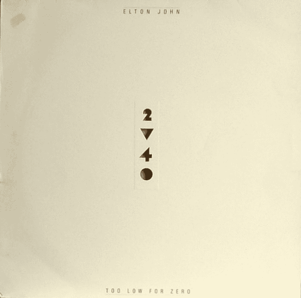 ELTON JOHN - Too Low For Zero (VG/VG) Vinyl