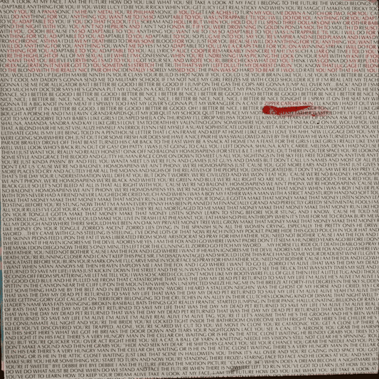 ALICE COOPER - Zipper Catches Skin (NM/VG+) Vinyl