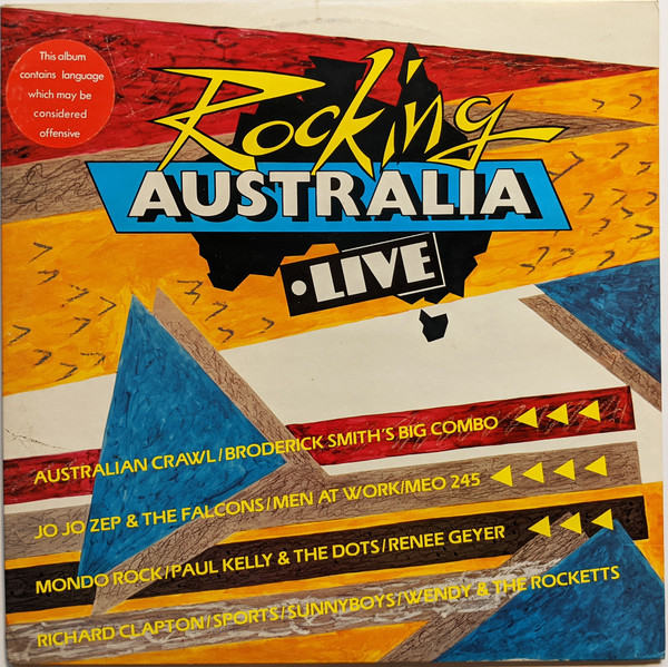 ROCKING AUSTRALIA LIVE (VG+/VG+) Vinyl JWrayRecords