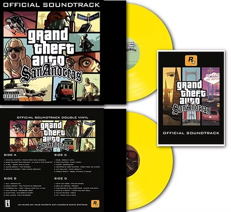 GRAND THEFT AUTO - San Andreas Official Soundtrack Vinyl JWrayRecords