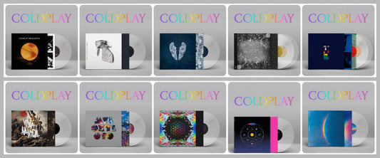 COLDPLAY 10 ALBUM Clear Vinyl Bundle