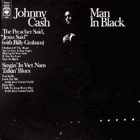JOHNNY CASH - Man In Black Vinyl - JWrayRecords