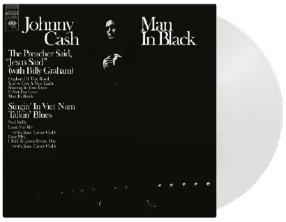JOHNNY CASH - Man In Black Vinyl - JWrayRecords