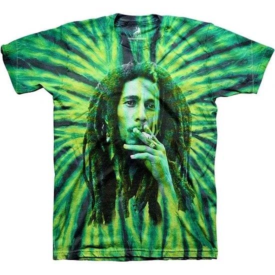 BOB MARLEY - Unisex T-Shirt: Smoke (Wash Collection) - JWrayRecords