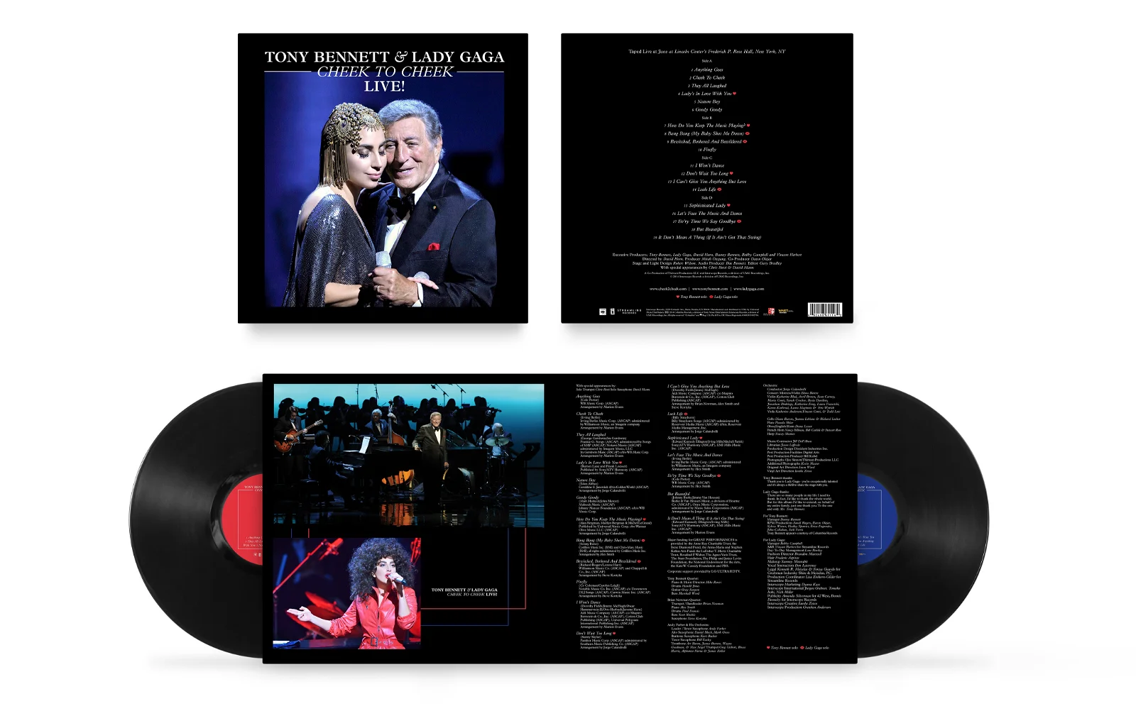 TONY BENNETT & LADY GAGA - Cheek to Cheek Live! Vinyl - JWrayRecords