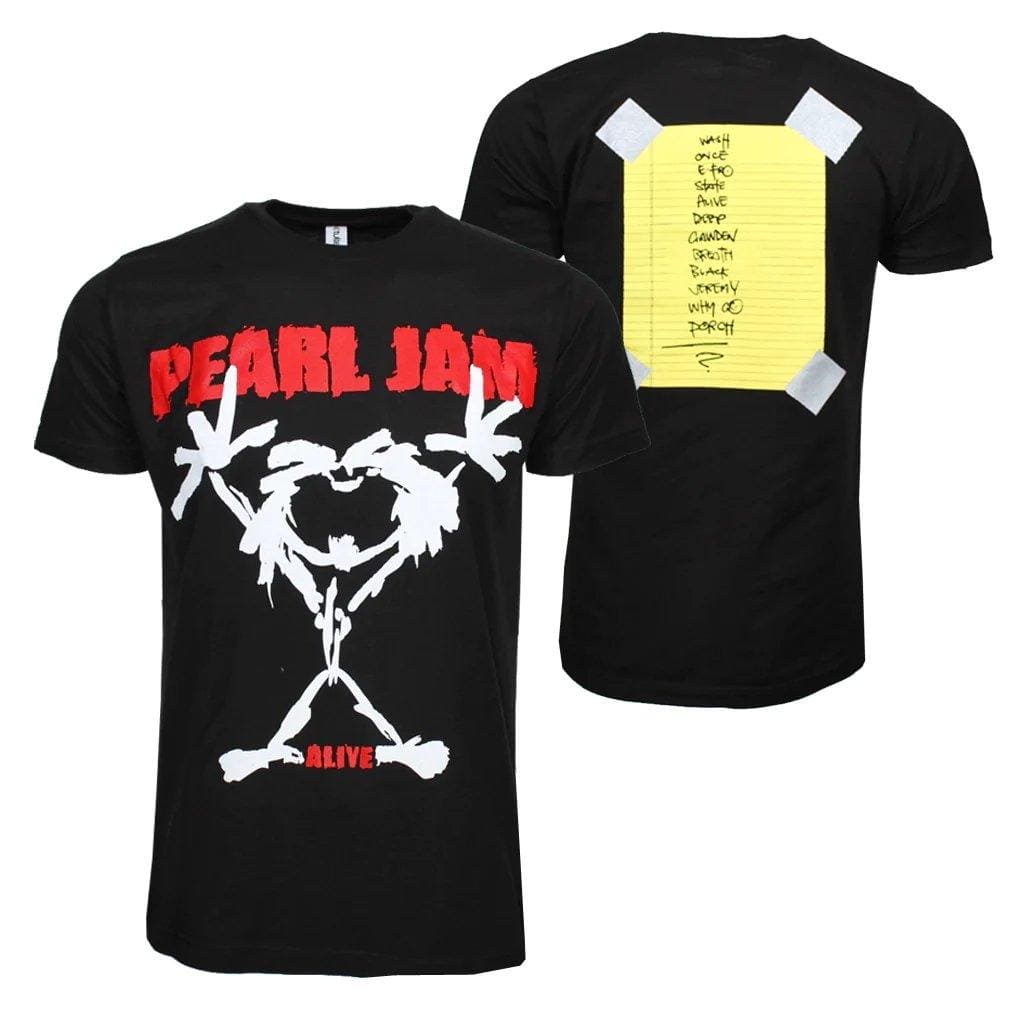 PEARL JAM - Alive Stickman Unisex T-Shirt - JWrayRecords